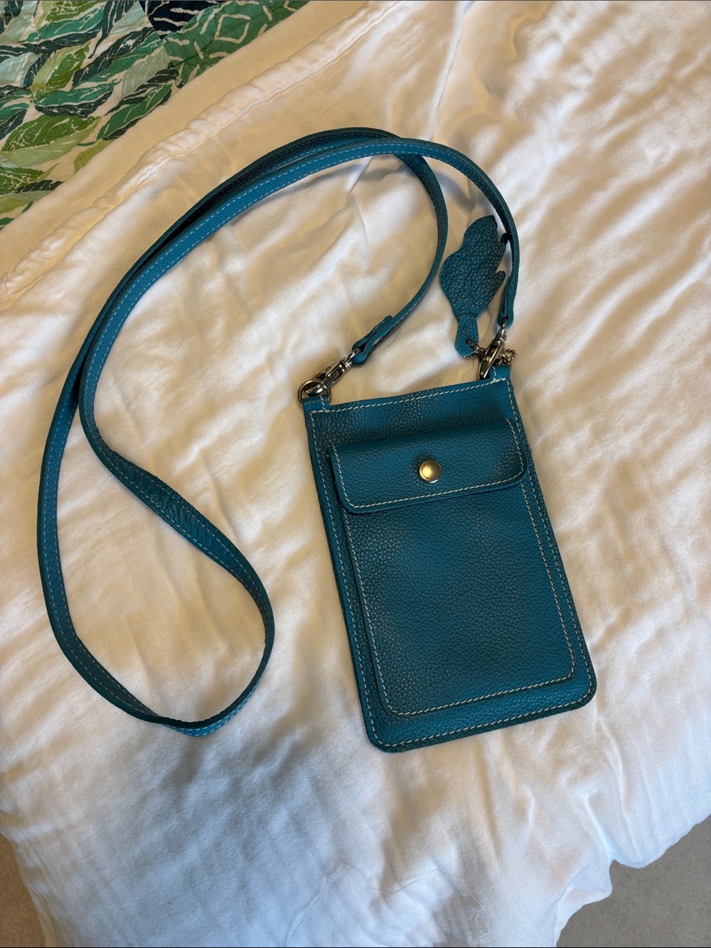 Roots, leather Crossbody pouch